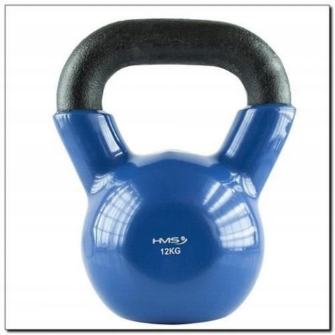 Kettlebell winylowy 12 kg granatowy HMS KNV12