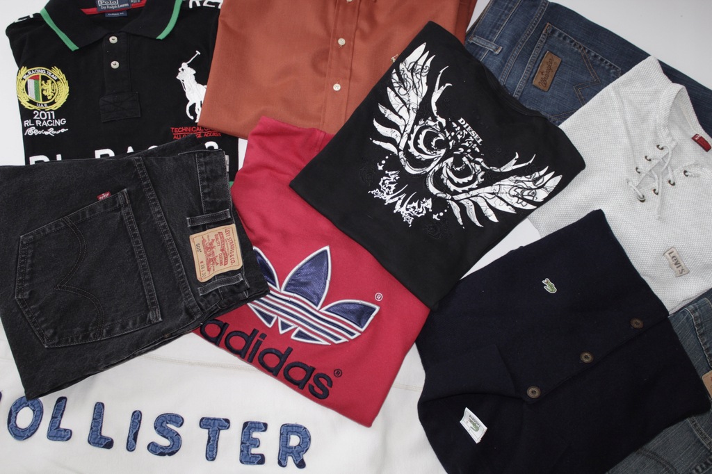 *ADIDAS_LEVI'S LACOSTE_WRANGLER RALPH_LAUREN L/XL_