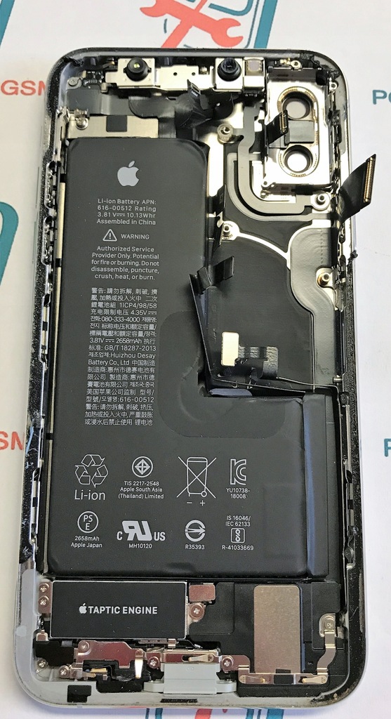 Sklep korpus obudowa złącza iphone XS silver