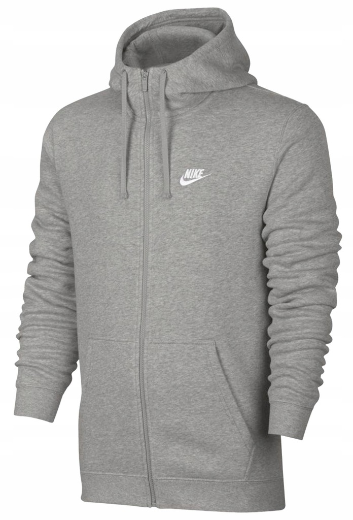 BLUZA NIKE MĘSKA 804389-063 KAPTUR SZARA R. M