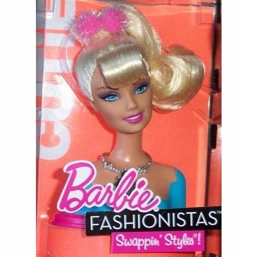 Barbie Fashionista Swappin 'Style! głowa do lalki