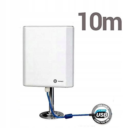 Wonect N4000A Antena Exterior WiFi USB 10 metros largo alcance
