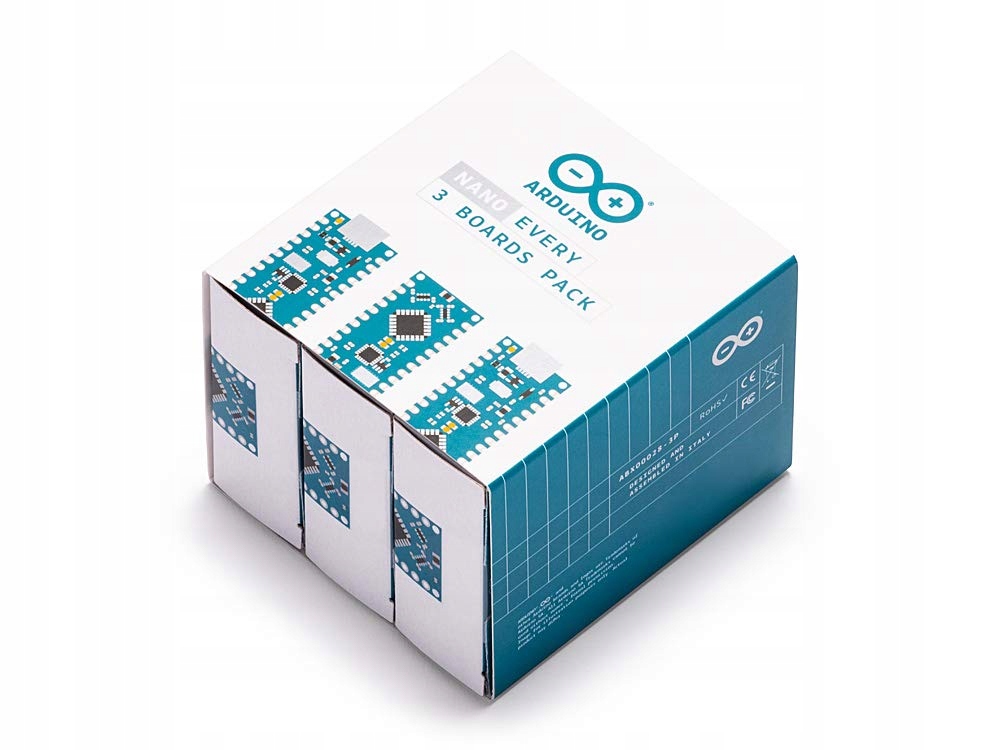Arduino Nano Every (zestaw 3 desek) ABX00028-3P