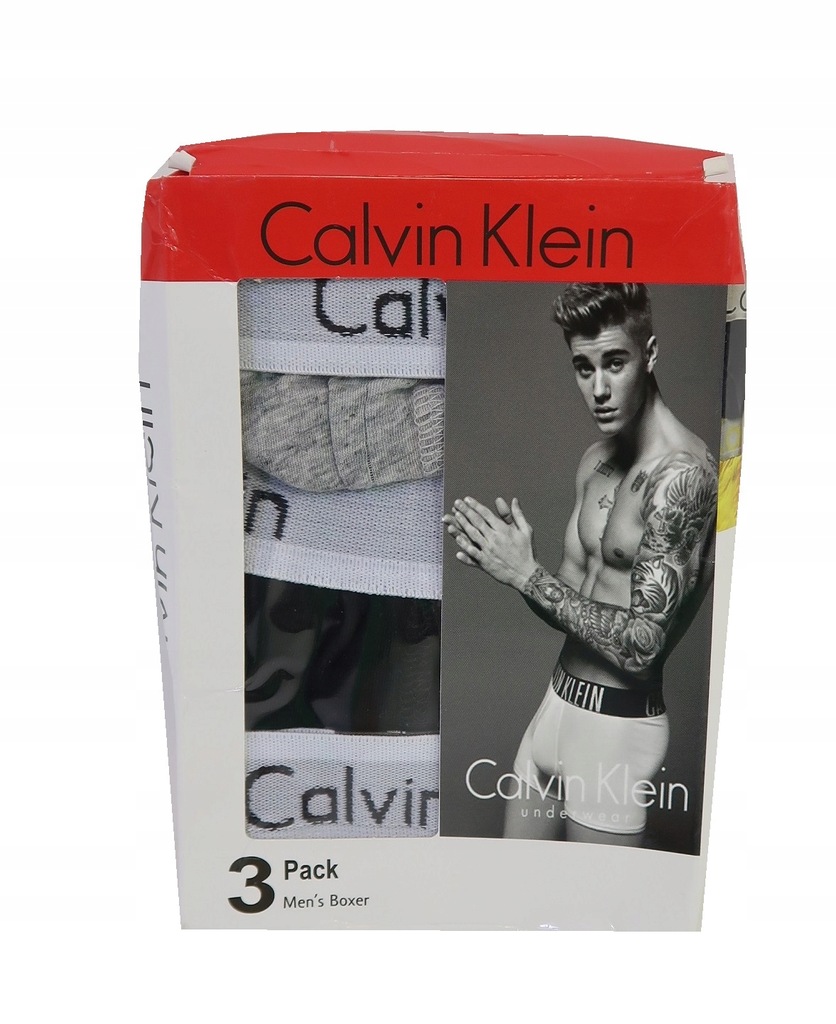 BOKSERKI MĘSKIE CALVIN KLEIN 3-PACK ROZMIAR M