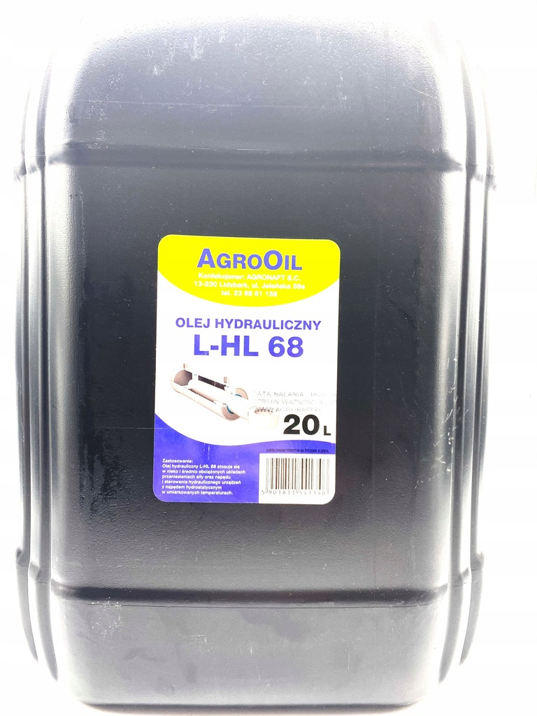 AGROOIL HYDROL L-HL 68 20L - olej hydrauliczny