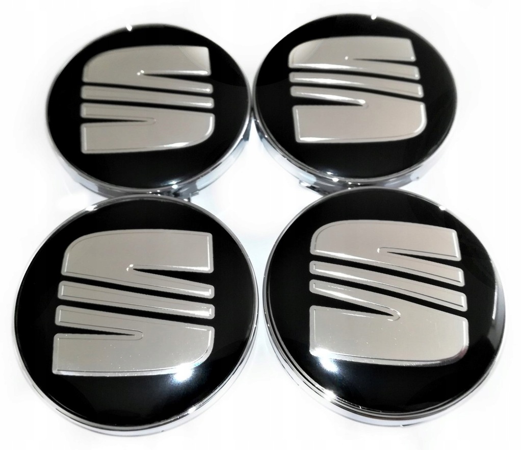 SEAT IBIZA LEON 4x DEKIELKI KAPSLE DEKLE 60mm/56mm