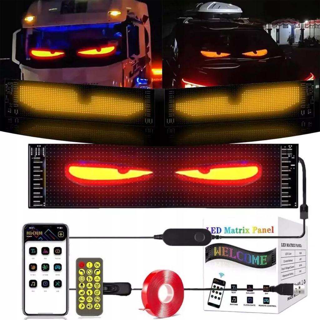 Inteligentna lampa LED do oczu z kolorowym dynamicznym