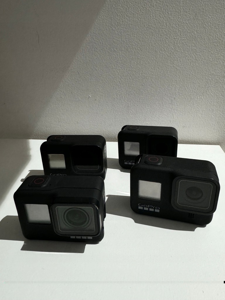Pakiet 4 sztuk kamer GoPro Hero 8 i 7 Black Uszkodzone