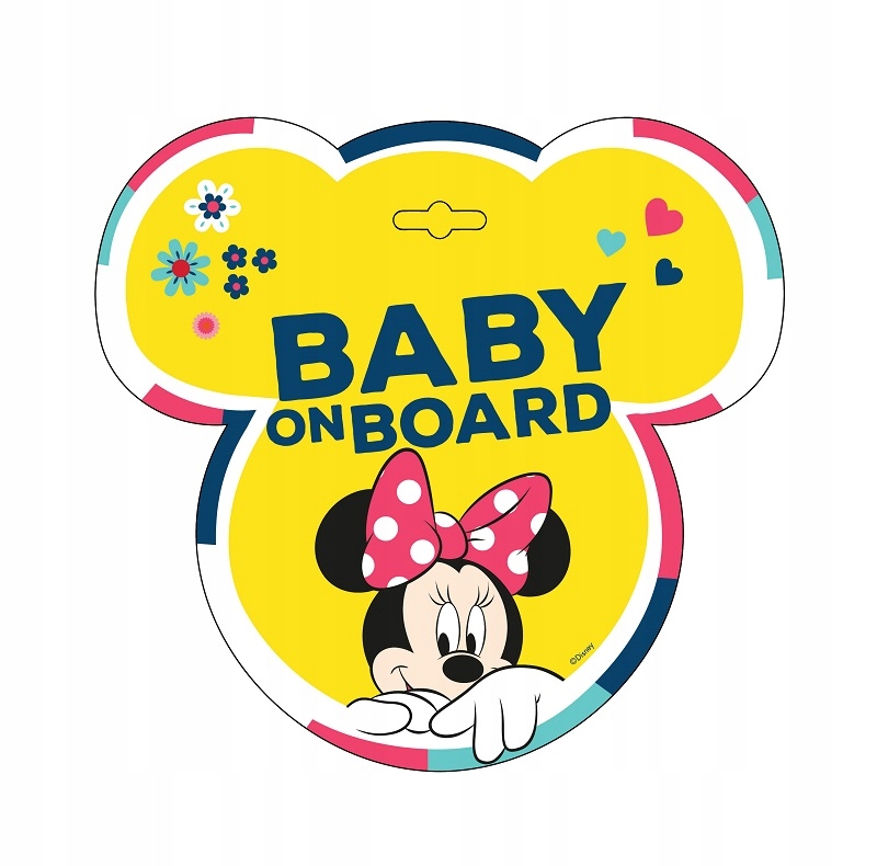 Tabliczka BABY ON BOARD MINNIE