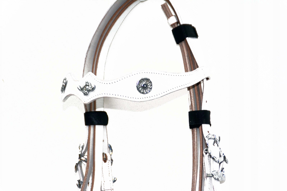 OGŁOWIE HISZPAŃSKIE + WODZE ROZ FULL BIAŁE