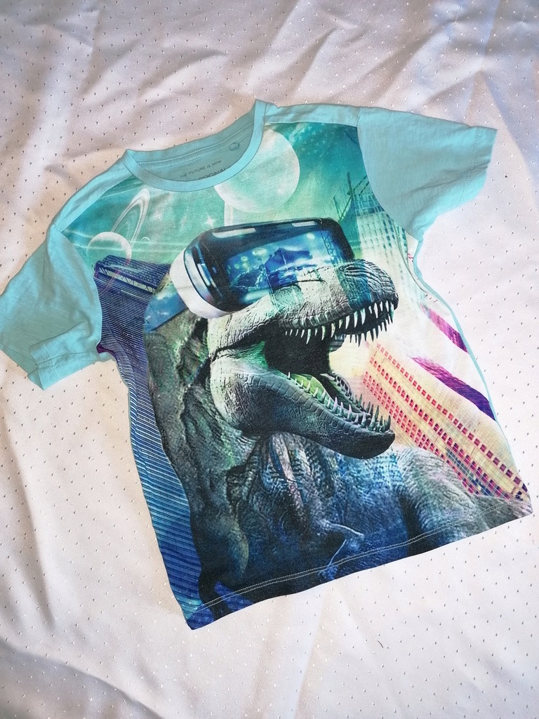 Koszulka dinozaur NEXT chłopiec 7 lat