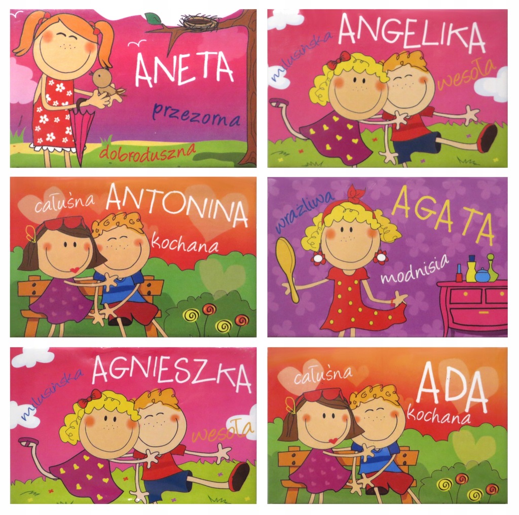 MAGNES NA LODÓWKĘ RÓŻNE IMIONA DLA DZIECI PREZENT