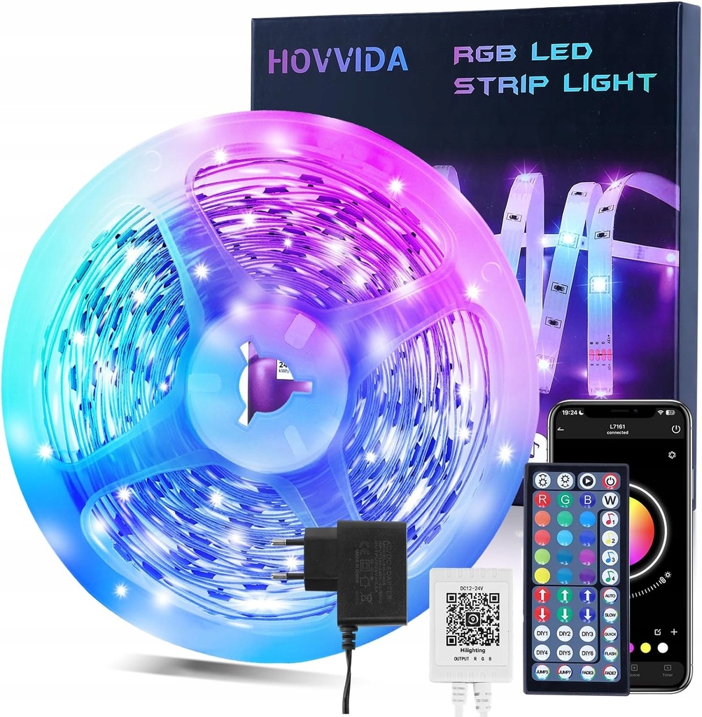110 Taśma LED HOVVIDA Bluetooth RGB 10 m