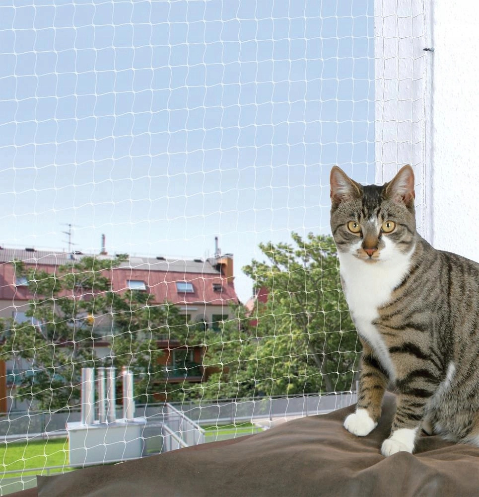 Siatka ochronna dla kota na okno balkon 6x3m