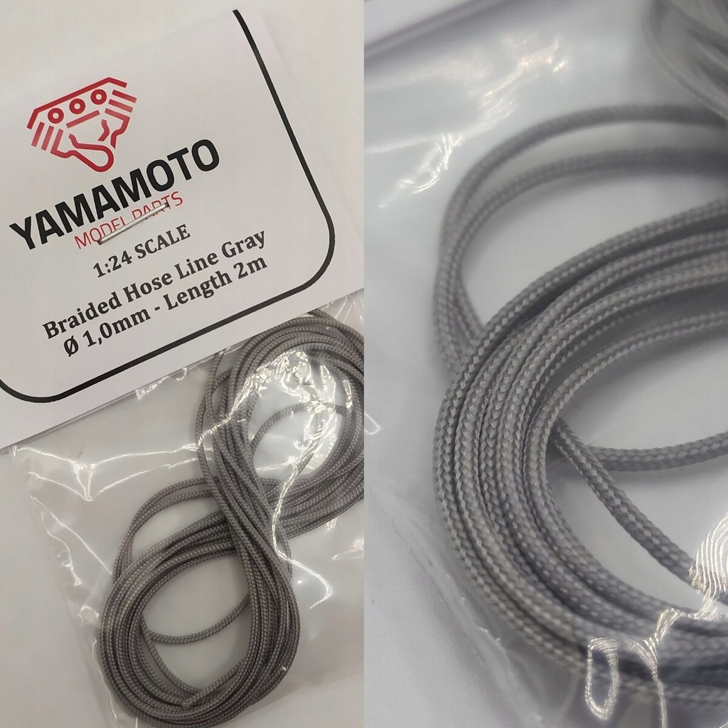 Braided Hose Line Silver 1mm YAMAMOTO YMPTUN67