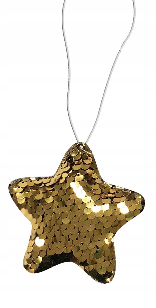 Купить Звездочки из пайеток на елку, декоративная золотая звезда ...