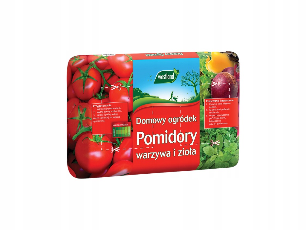 Podłoże domowy ogródek pomidory, warzywa, zioła