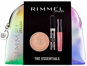 Rimmel The Essentials zestaw puder,tusz,błyszczyk