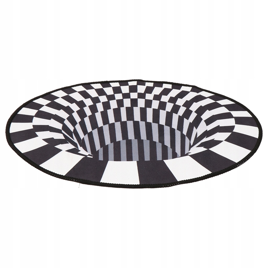 3d Round Illusion Mat Carpet Visual Rug Area