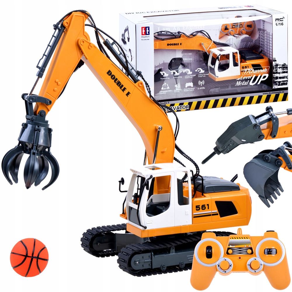 Duża KOPARKA EE pilot 2,4GHz skala 1:16 RC0321 - 8478982680