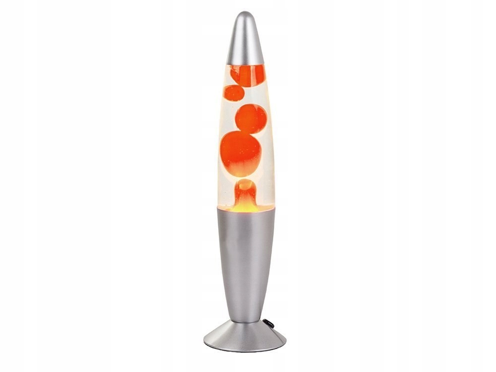 LAMPKA Wulkan ORANGE nocna nastrojowa wosk LED