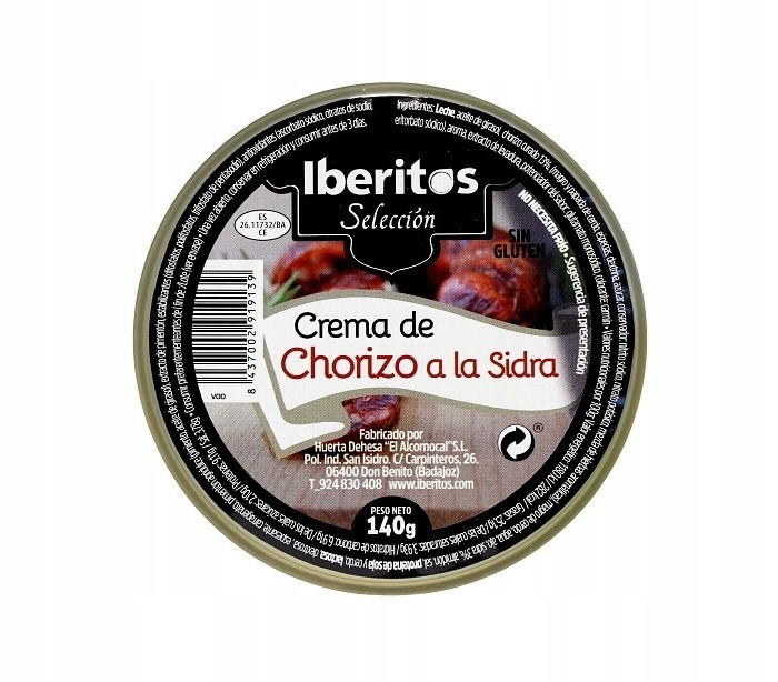 Krem chorizo z Cydrem 140g Iberitos