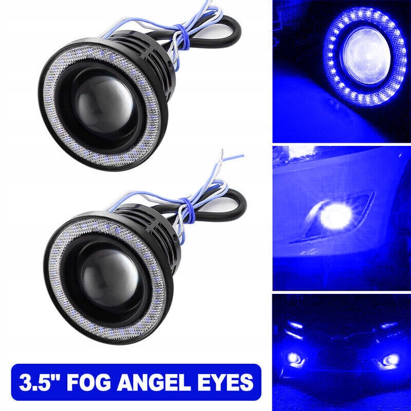 dla Projektor LED 3,5" COB Angel Eye Light Halo Ring Lampa przeciwmgielna d