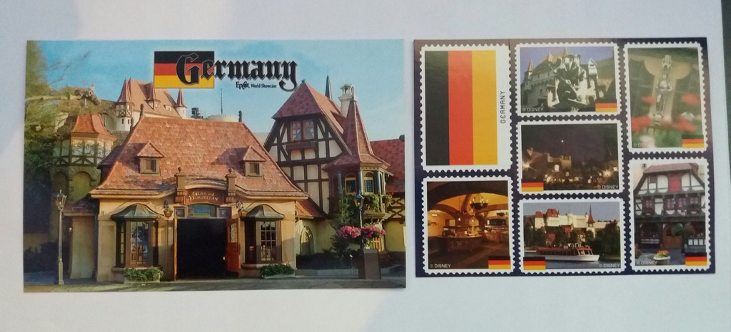 Niemcy - pocztówka i naklejki (zestaw)