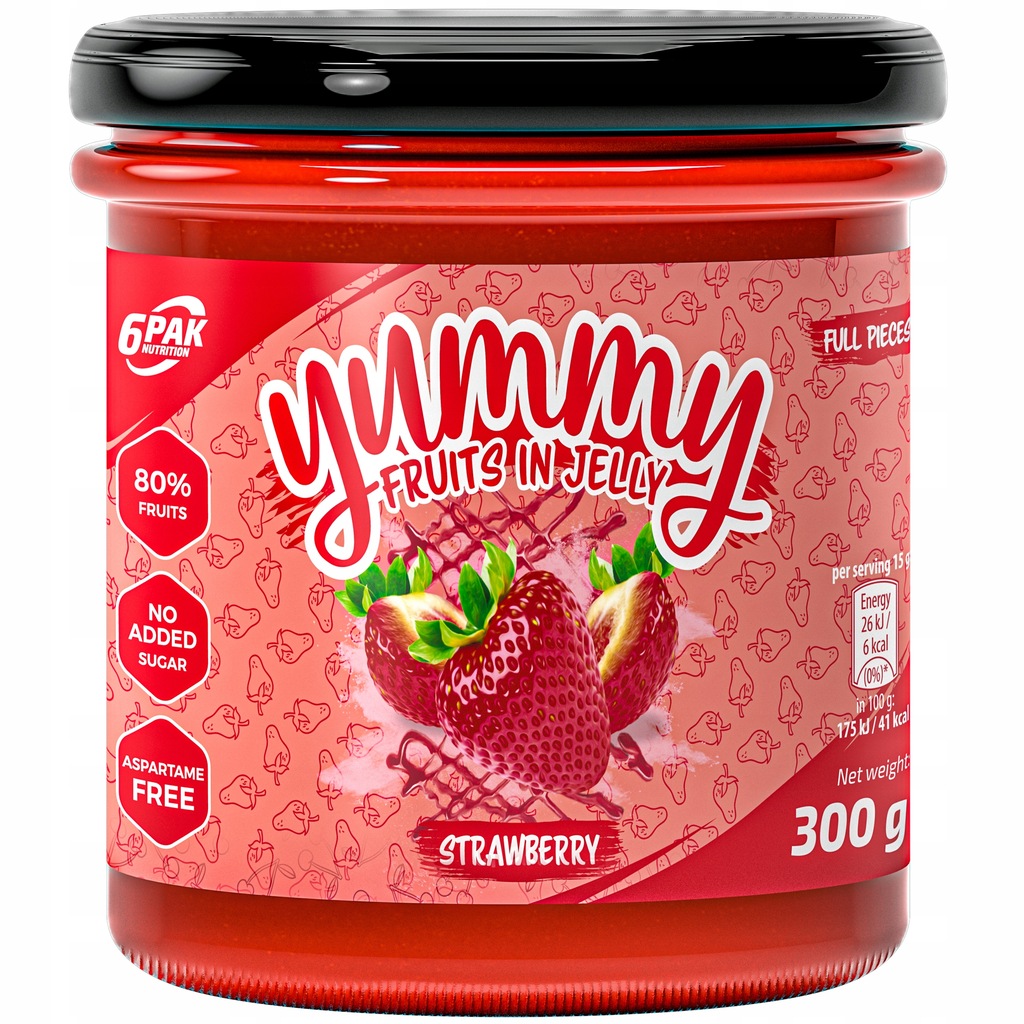 6PAK Yummy Fruits in Jelly 300g DŻEM BEZ CUKRU 12757500971