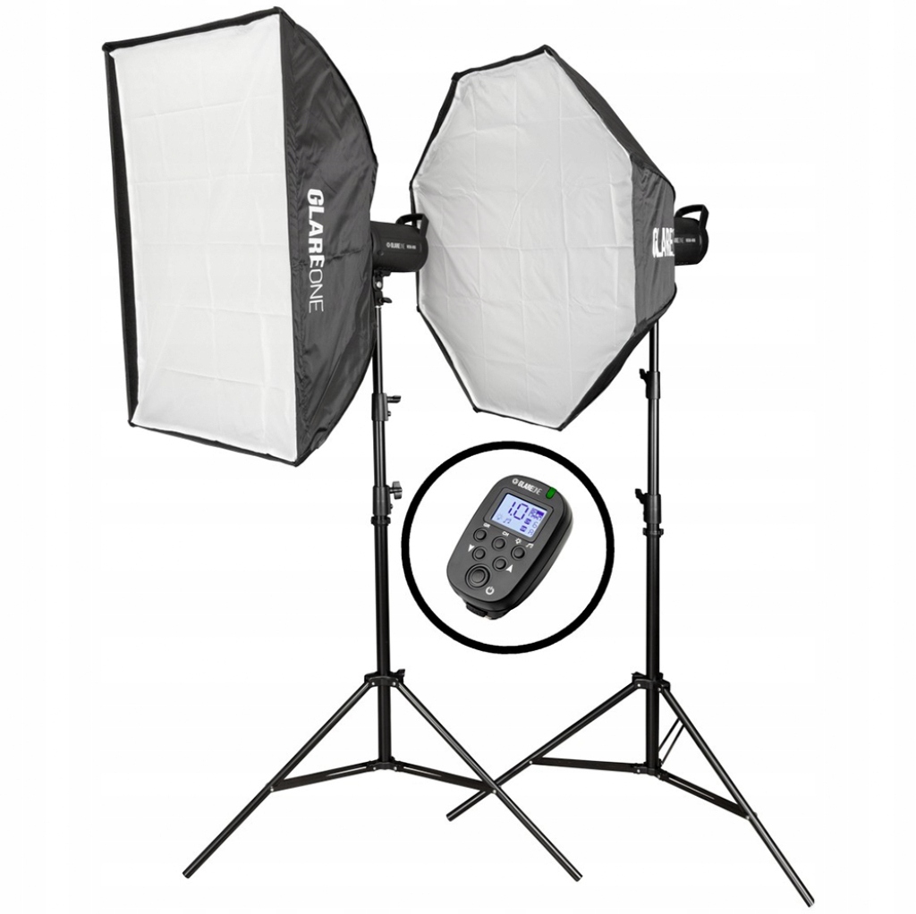 GlareOne Vega 400 Basic Kit - zestaw oświetlenia studyjnego