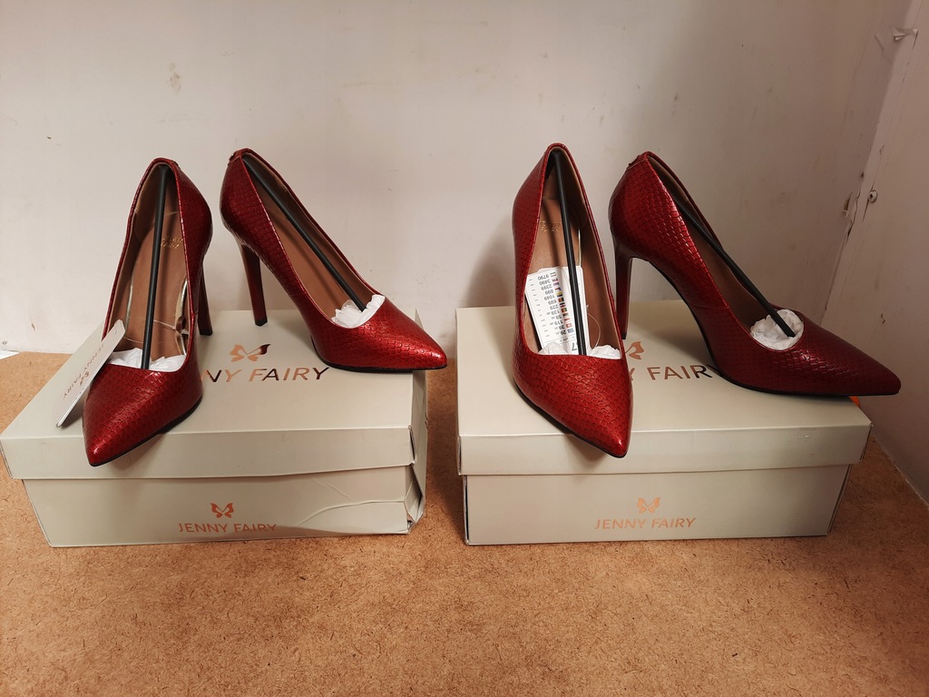 Jenny Fairy Czółenka na obcasie w szpic - rozmiar 36 i 37