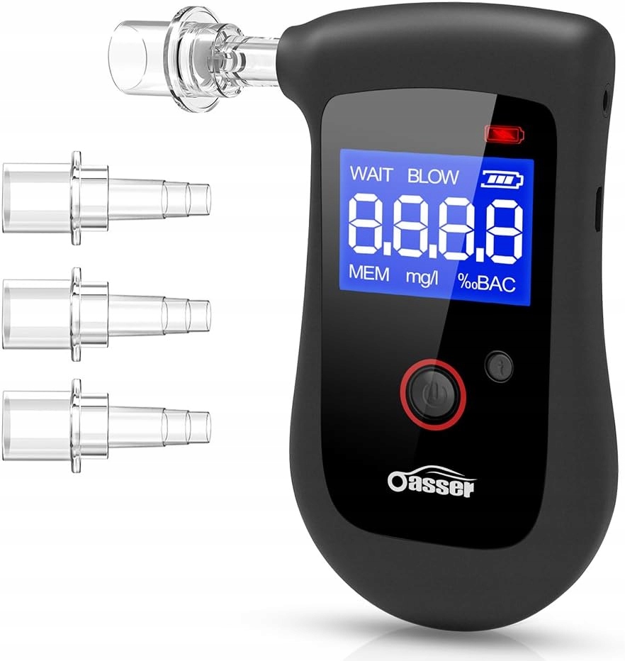 Alkomat Półprzewodnikowy Oasser Pomiary + ustniki