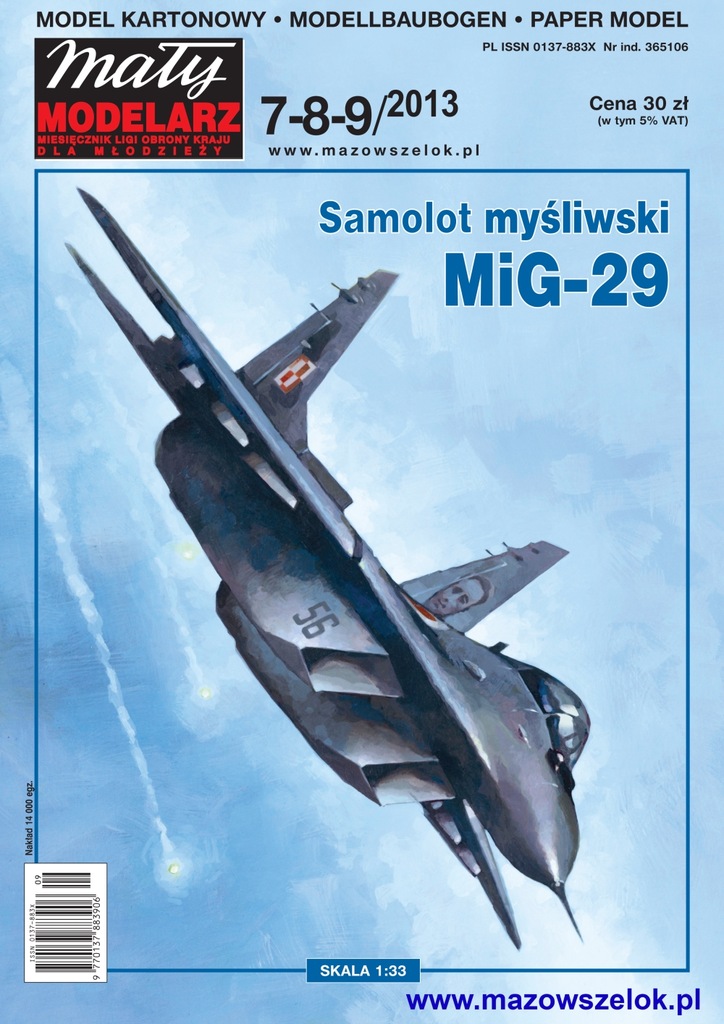 MM 7-8-9/2013 samolot myśliwski MiG-29