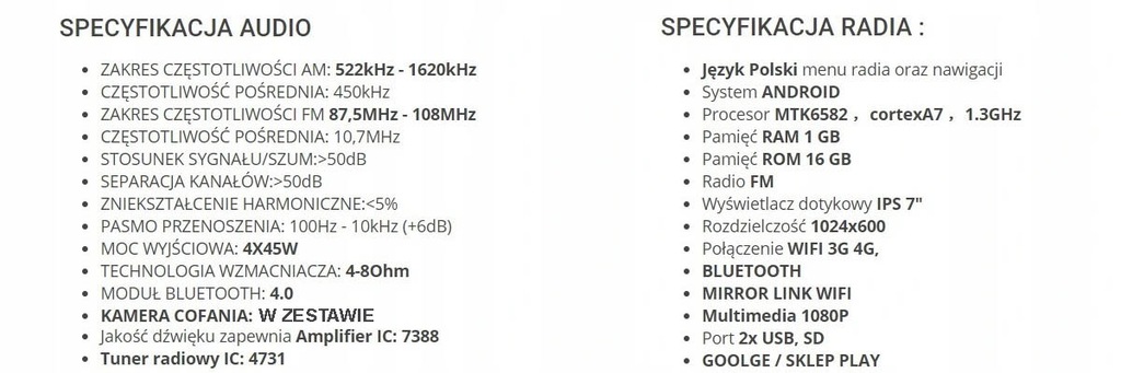 Купить АВТОМОБИЛЬНЫЙ РАДИО 2DIN USB SD BT 7 + КАМЕРА: отзывы, фото, характеристики в интерне-магазине Aredi.ru