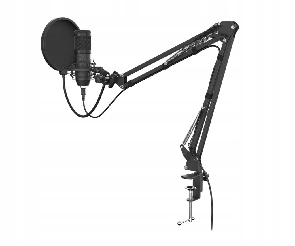 OUTLET Mikrofon pojemnościowy kardioidalny Krux EDIS 1000 USB-2,9m popfiltr