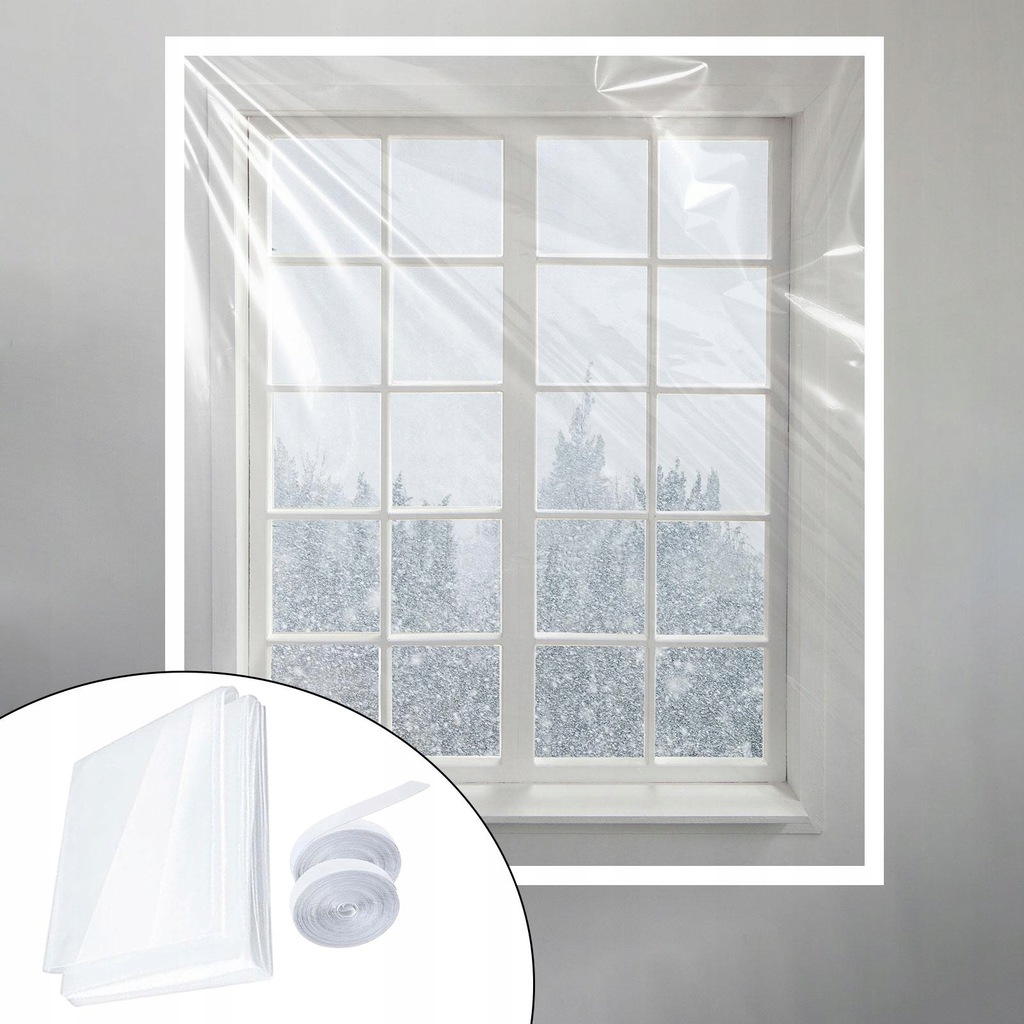 Window Insulation Kit Simple Installation Clear Shrink ing 74inchx79inch