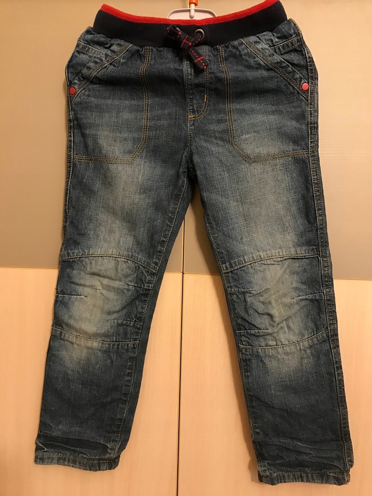 George jeansy z podszewką ocieplane r.110/116