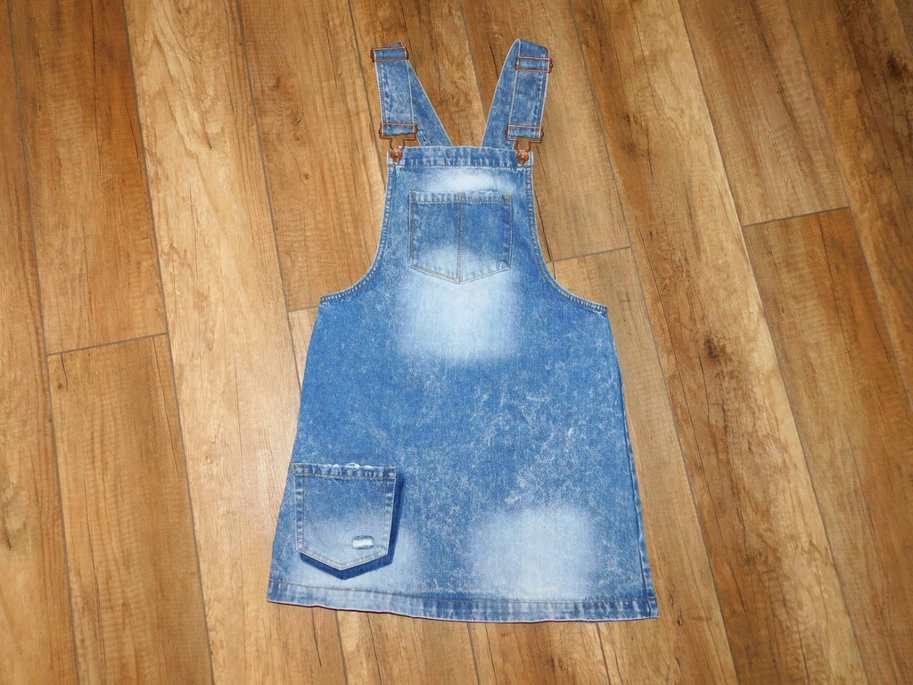 DENIM SUKIENKA OGRODNICZKA VINTAGE 158