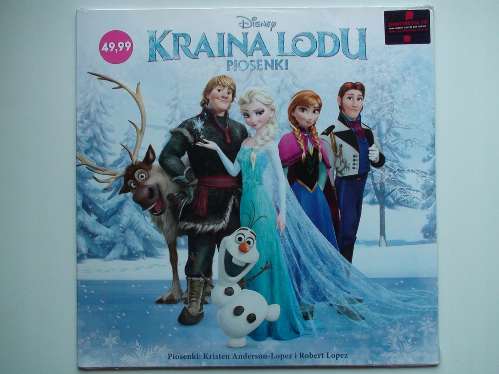 Купить Disney Frozen Songs PL Виниловая пластинка в фольге: отзывы, фото, характеристики в интерне-магазине Aredi.ru