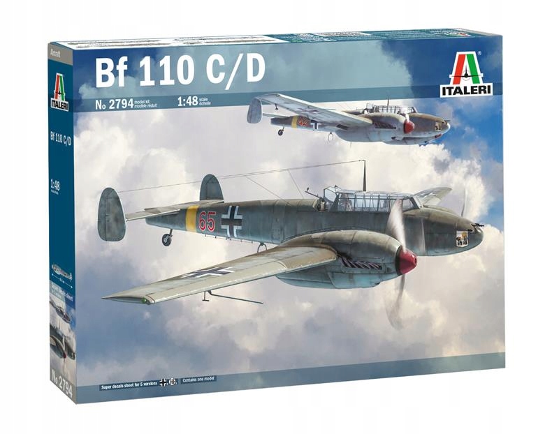 Купить Italeri 2794 Мессершмитт Bf 110 C/D 1:48: отзывы, фото, характеристики в интерне-магазине Aredi.ru