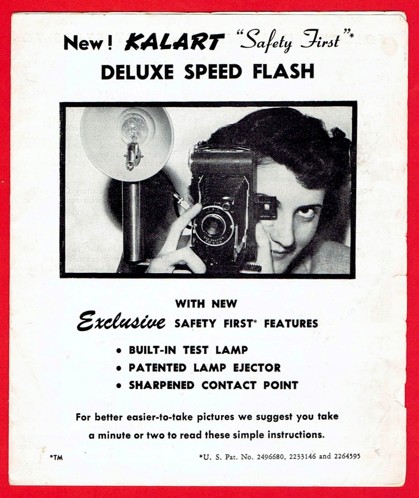 Kalart Deluxe Speed Flash - instrukcja 1950 rok - 11221257981 ...