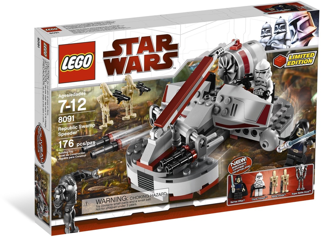 LEGO STAR WARS 8091 REPUBLIC SWAMP SPEEDER MASZYNA 7119113128