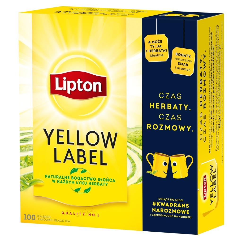 Herbata LIPTON YELLOW LABEL 100 torebek 2g