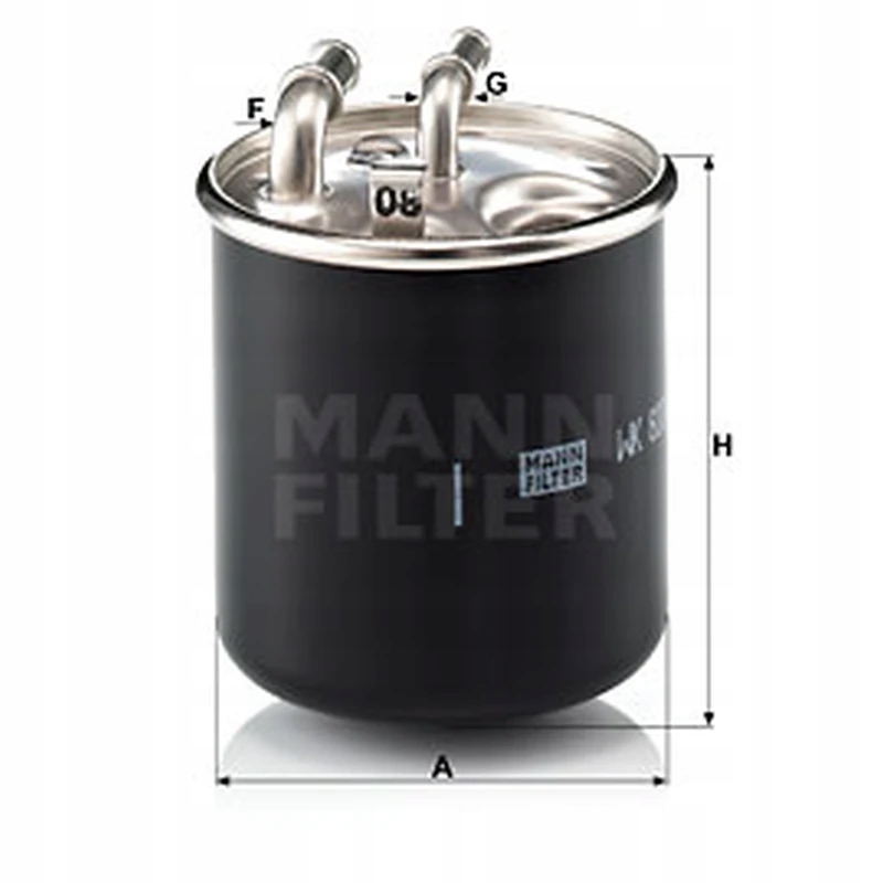 Filtr paliwa MANN-FILTER WK 820/2 x