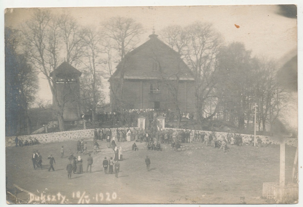 Dukszty na Litwie - Kościół 1920 r. (2304)