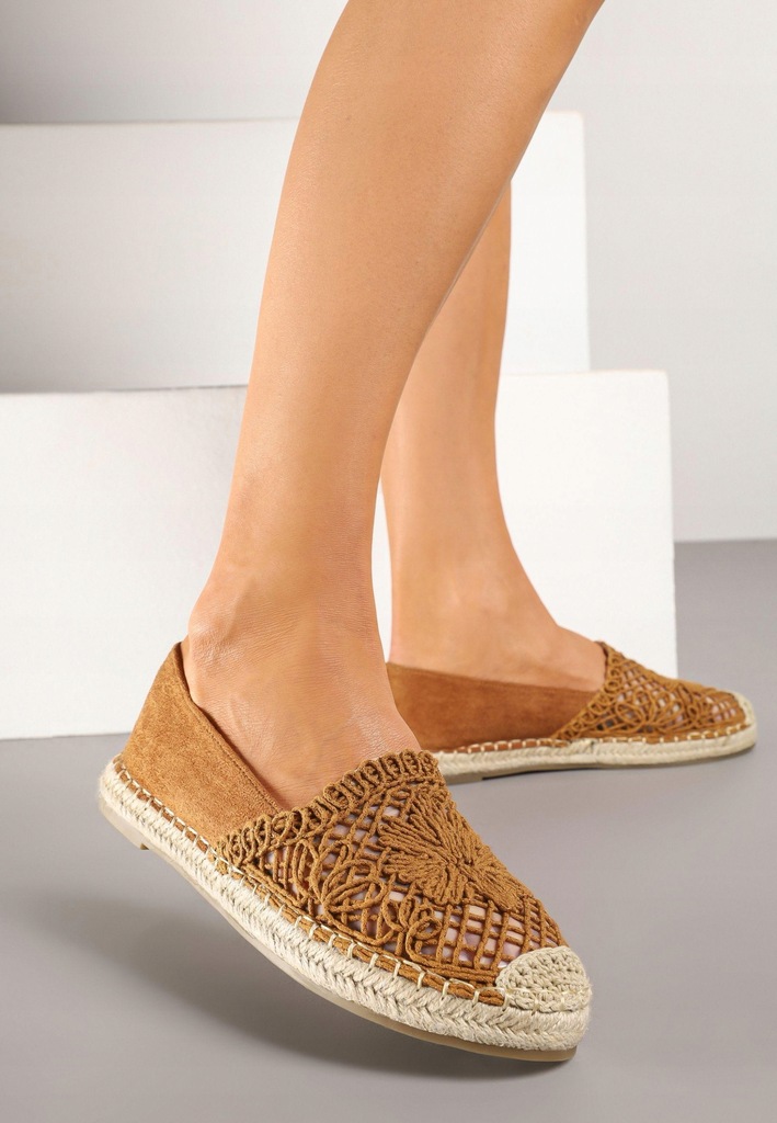 Renee Brązowe Espadryle damskie 41