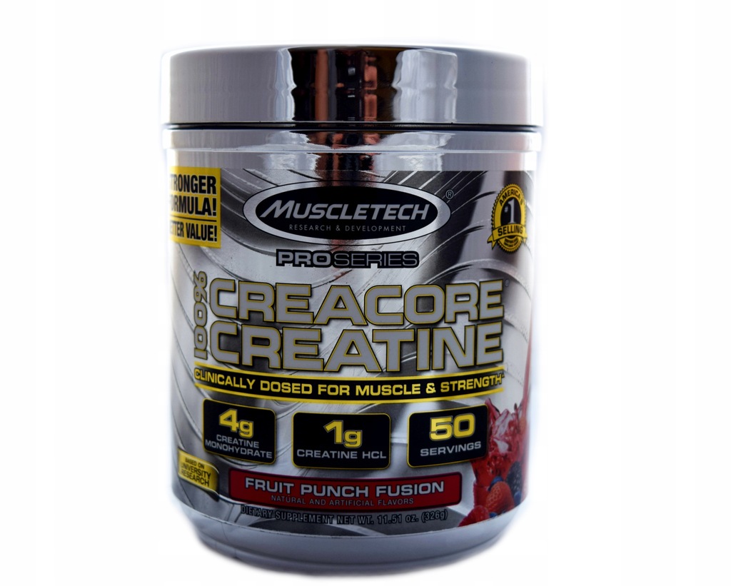 MuscleTech CreaCore Creatine 326g HCL STACK 50serv