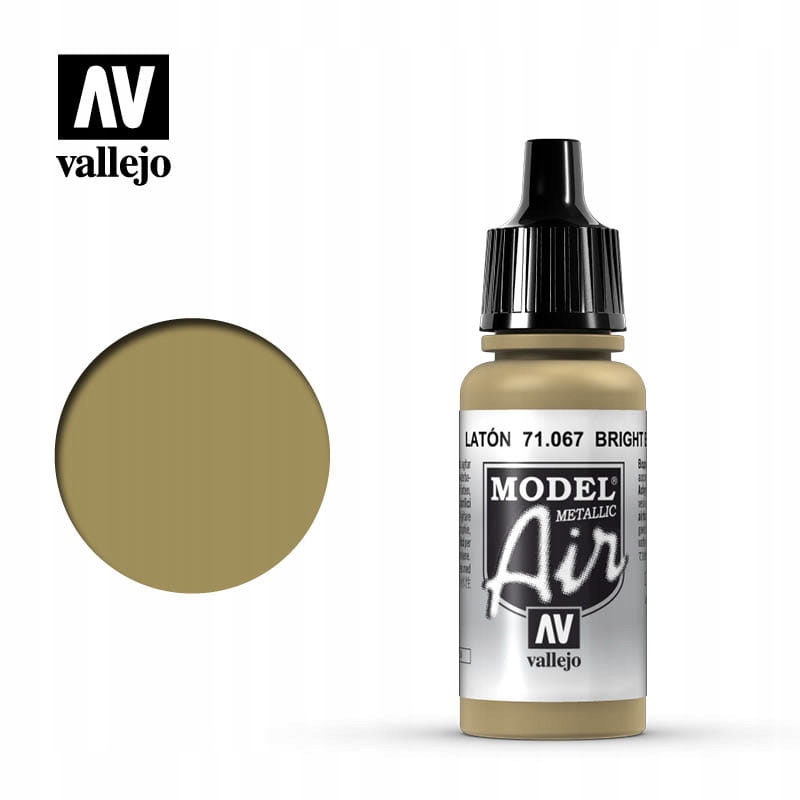 Vallejo: Model Air - Bright Brass (Metallic) 17 ml