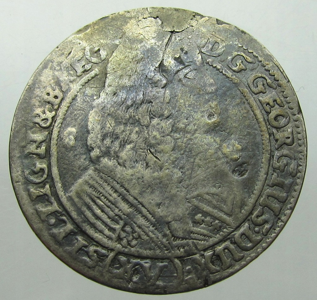Śląsk Jerzy III 15 krajcarów 1663 Brzeg