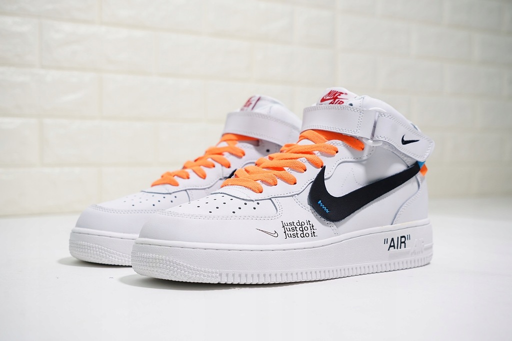 OFF WHITE x NIKE AIR FORCE 1 MID â07 CUSTOM r. 41 - 7731604581 - oficjalne archiwum Allegro